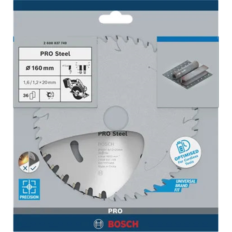 Disco Corte Serra Circ Metal  Pro Steel 355x25,4 66t-b BOSCH - 20260100203