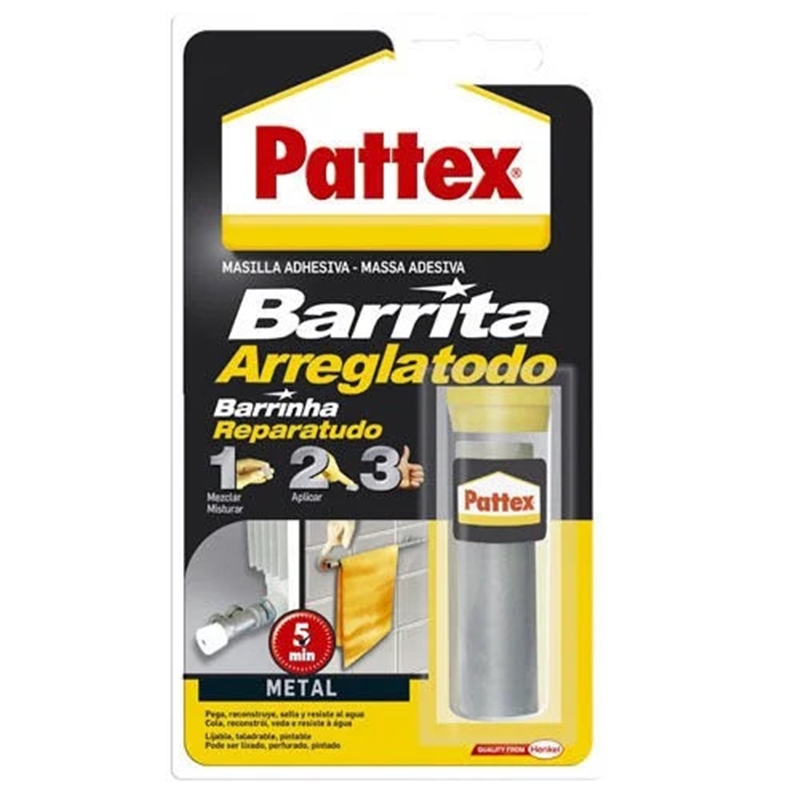 Barrinha Massa Adesiva Repara Metal 48g - Pattex PATTEX - 20200800055