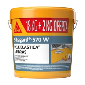 Pele Elast Sikagard 570w Fibras Cinza 20kg- Sika SIKA - 20240800055