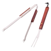 Cj Churrasco Pinça+garfo Inox/mad 82662-ldk Garde LDK GARDEN - 20210400124