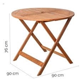 Mesa Mad 90x90x76 Kate Shorea N 82486 - Ldk Garde LDK GARDEN - 20220300055