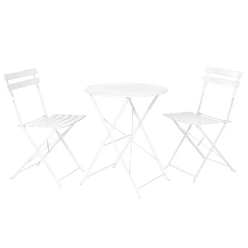 Cj Mesa Red 60+2 Cad Metal Branco Sira 732103-ldk LDK GARDEN - 20240100046