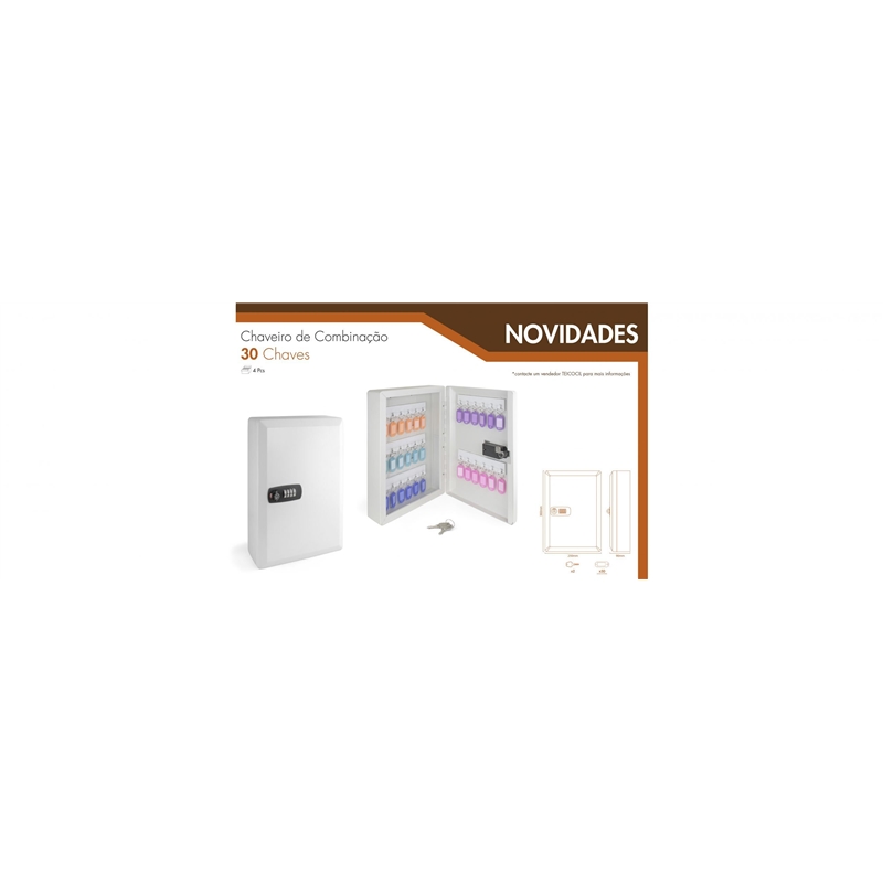 Chaveiro Combinação 30 Chaves - Teicocil TEICOCIL - 20250700067