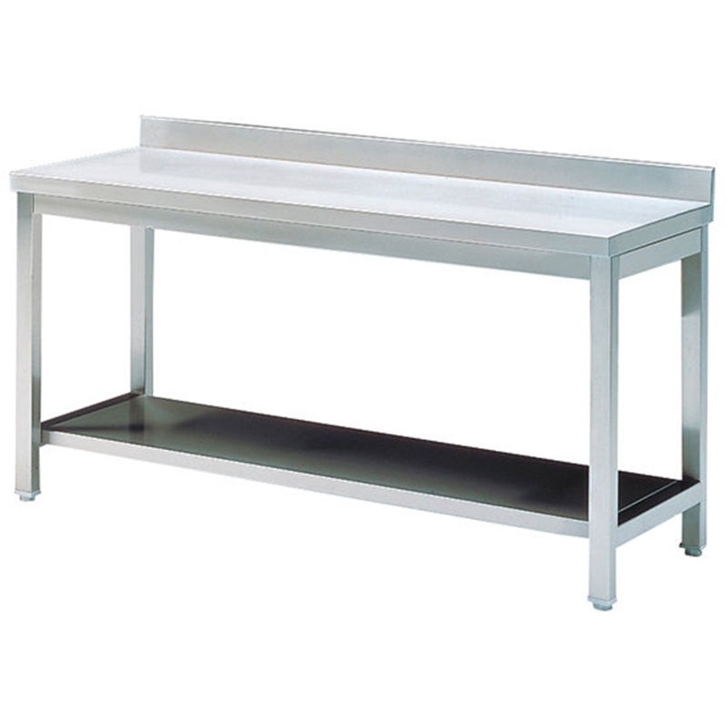 Bancada Inox 1800x700x800 C/ Prateleira Sem marca - 20191200049