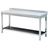 Bancada Inox 1800x700x800 C/ Prateleira Sem marca - 20191200049