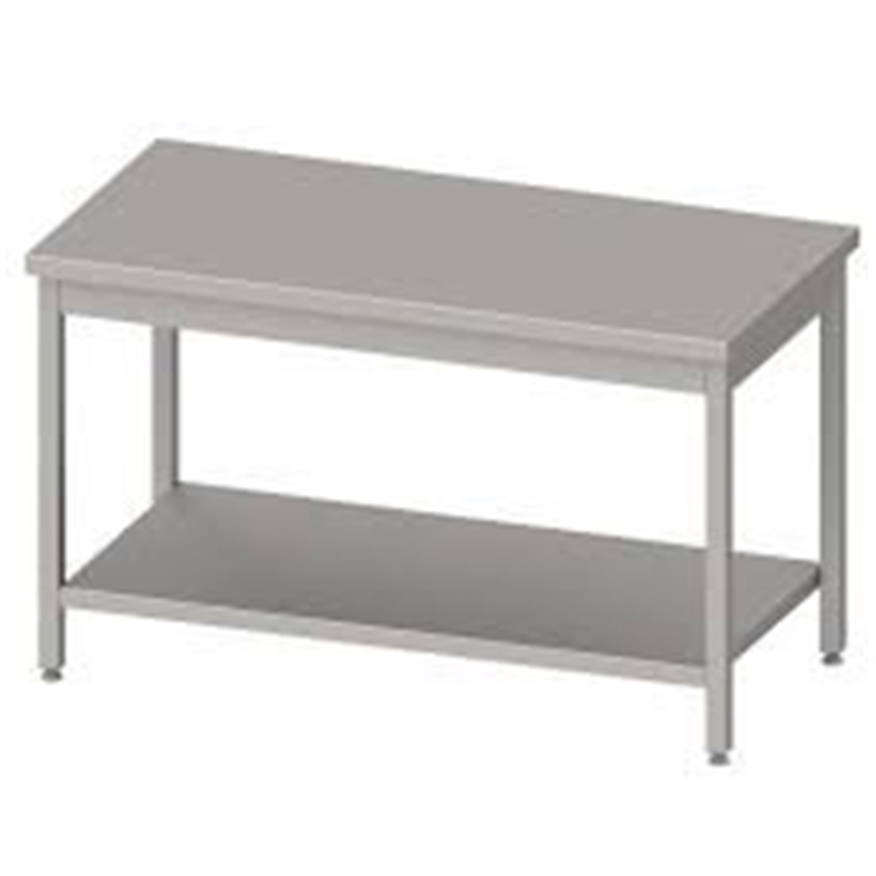 Bancada Inox 1500x700x850 C/ Prateleira Sem marca - 20211100214