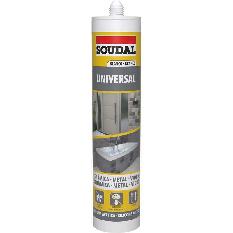 Silicone Branco Universal 280ml Cossab280- Soudal SOUDAL - 20151000033