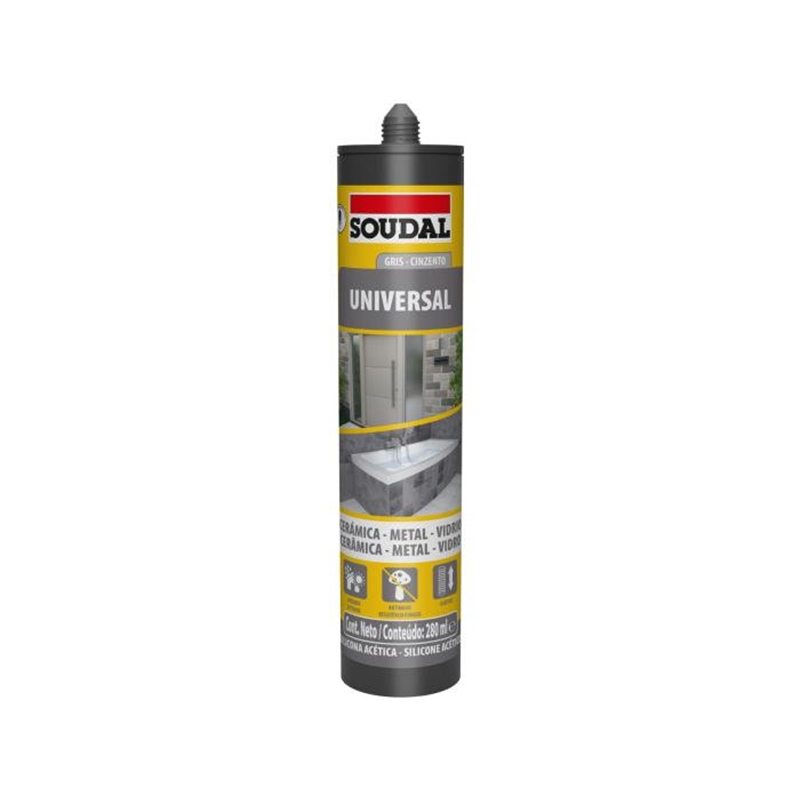 Silicone Acetico Univ Cnz 280ml Cossac280-soudal SOUDAL - 20230400098