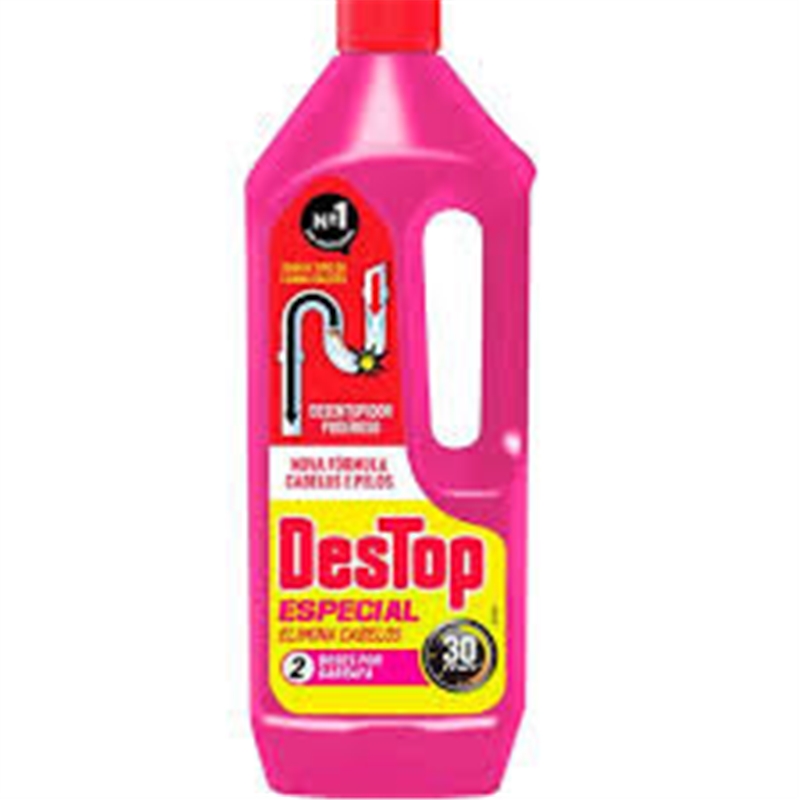 Desentupidor Canos Gel Especial Cabelos 1lt - Destop DESTOP - 20260400071
