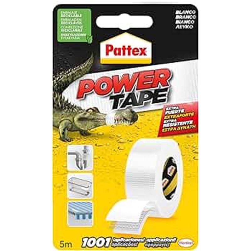Fita Adesiva Power Tape 50x5m Branca - Pattex PATTEX - 20140600025