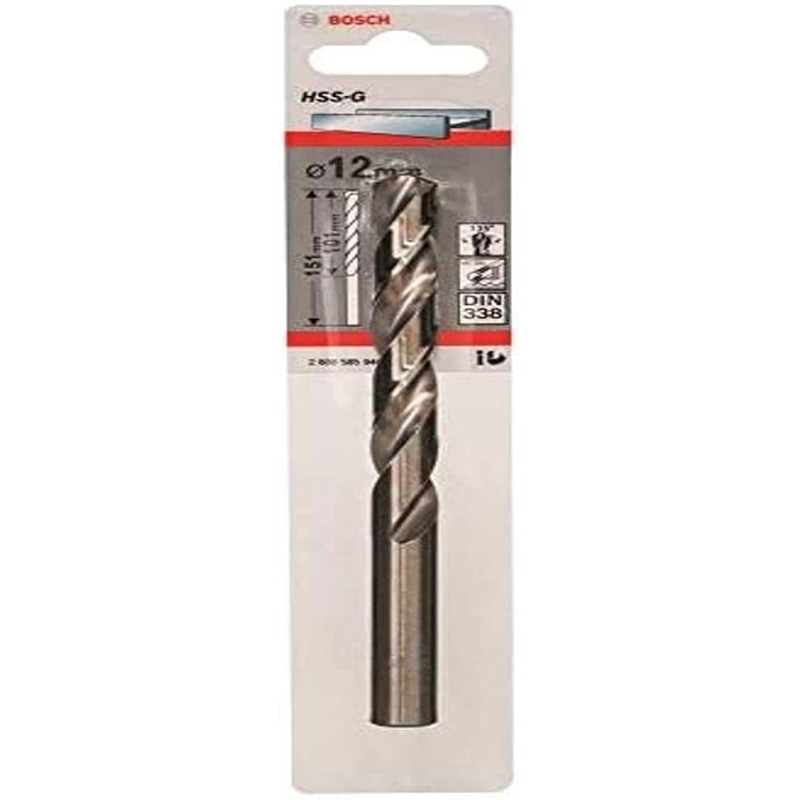 Broca Hss-g 12mm Din338 Standardline 2608585940 BOSCH - 20220600020