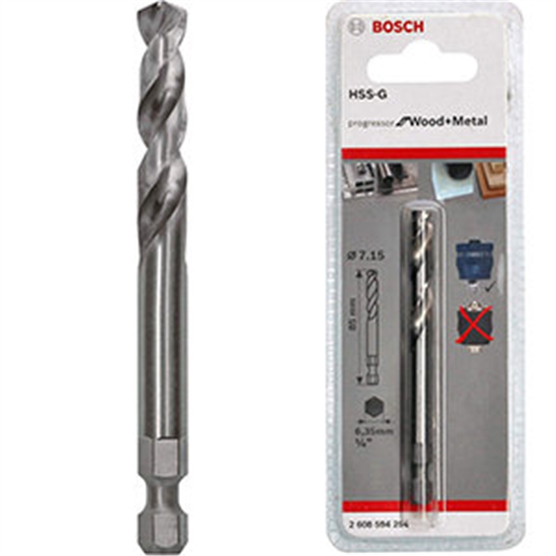 Broca Centrar Hss-g 85mm C/enc Sext1/4" 2608594254 BOSCH - 20230100214