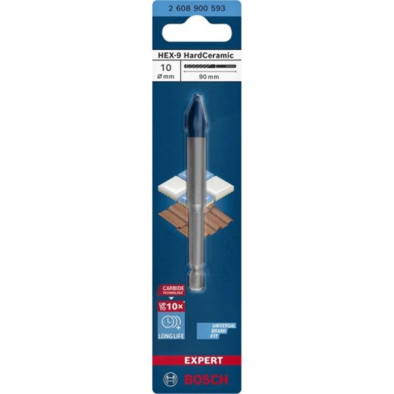 Broca Expert Hex-9 Hardceramic 10x90mm - Bosch BOSCH - 20240900042