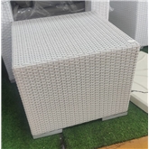 Mesa Apoio Jardim 5813 Rattan Branco Sem marca - 20231200195