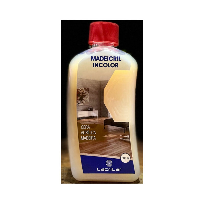 Cera Acrilica Madeira Amarela 500ml - Lacrilar LACRILAR - 20190200075