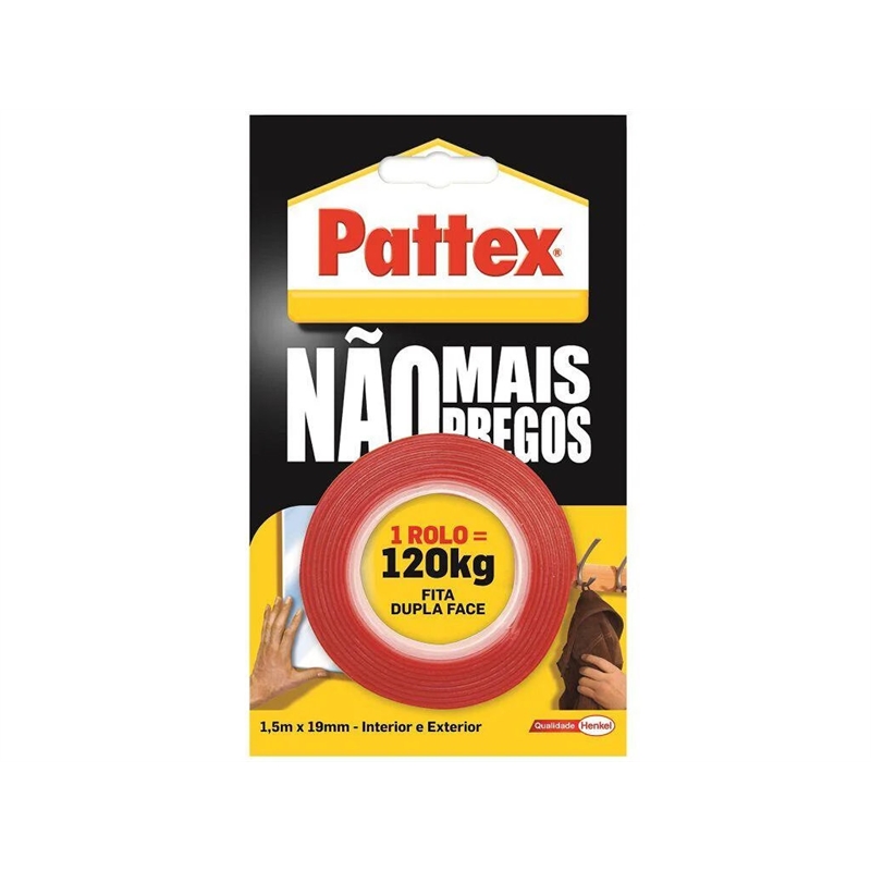 Fita Adesiva Nmp 19mmx1,5m Dupla Face - Pattex PATTEX - 20140600024