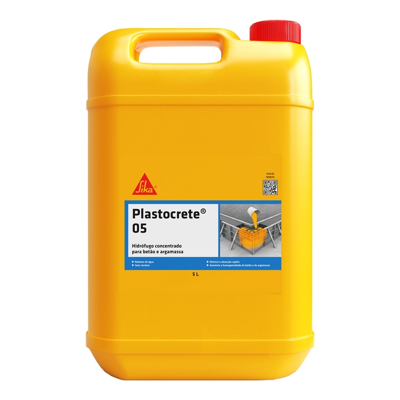 Adjuvante Liq 20l Plastocrete 05 Hidrofugo  - Sika SIKA - 20230400114