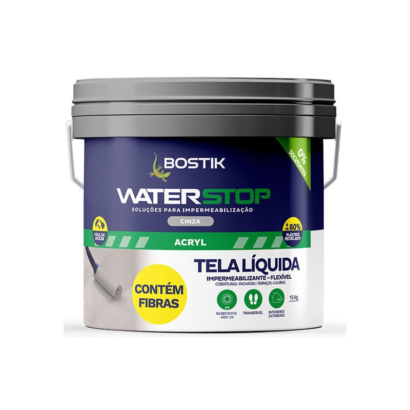 Tela Liq Fibras Imperm Waterstop Cinz 21kg-bostik BOSTIK - 20251000094
