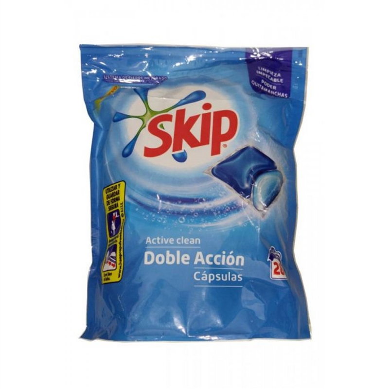 Detergente Roupa Lav Maq Active Clean 28caps-skip SKIP - 20211000047