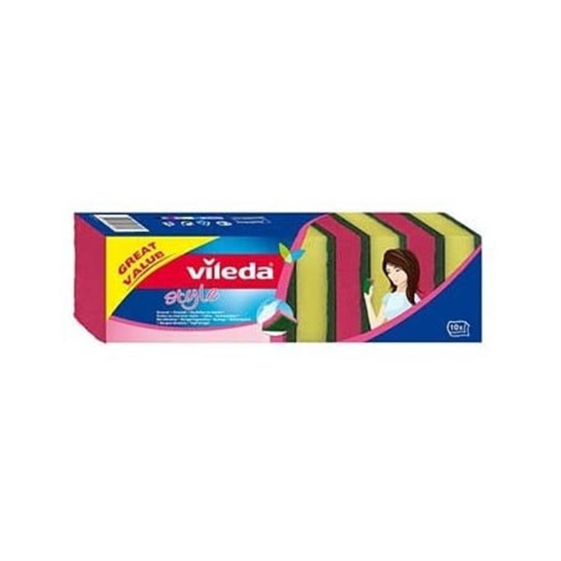 Esponja/esfreg Lava-louça Fibra Style Cj10-vileda VILEDA - 20220400096