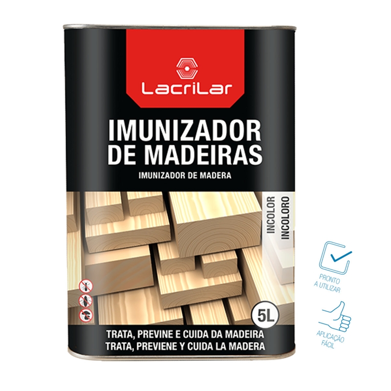 Tratamento Madeiras Incolor 5l - Lacrilar LACRILAR - 20190200073