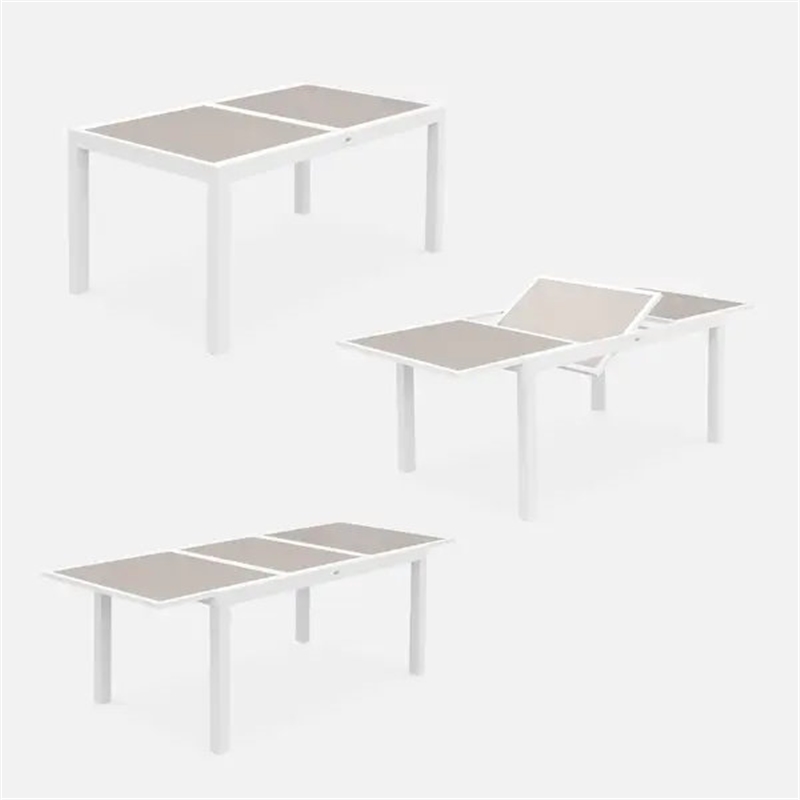 Mesa Al Exten Bco C/vid 135/270x90x74cm-ldk Garde LDK GARDEN - 20210400154
