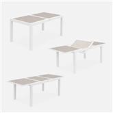 Mesa Al Exten Bco C/vid 135/270x90x74cm-ldk Garde LDK GARDEN - 20210400154