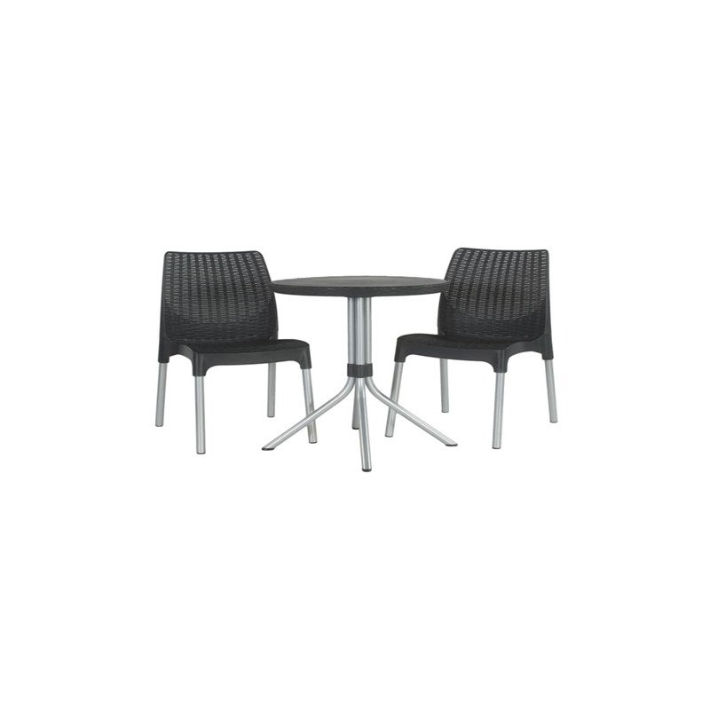 Conj.chelsea 2 Cad+ 1 Mesa Preto 17199261-allibert ALLIBERT - 20220600045