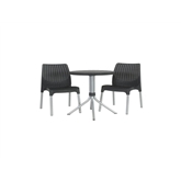 Conj.chelsea 2 Cad+ 1 Mesa Preto 17199261-allibert ALLIBERT - 20220600045