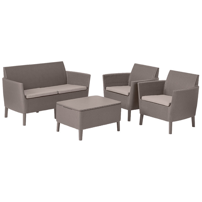 Conj Salemo Lounge Capuccino 5009828- Allibert ALLIBERT - 20240400081