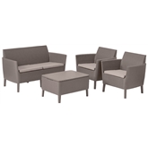 Conj Salemo Lounge Capuccino 5009828- Allibert ALLIBERT - 20240400081