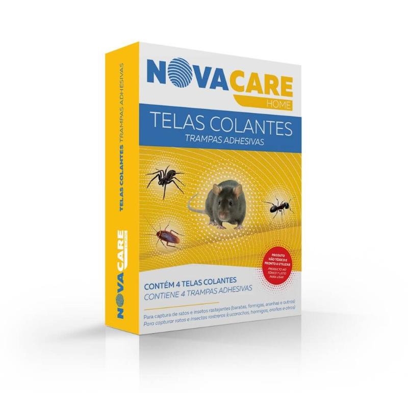 Tela Colante P/ratos E Insect Rastej Cj4- Novacare NOVACARE - 20210700283