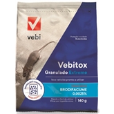 Raticida Vebitox Granulado Extreme 140gr VEBI - 20230900158
