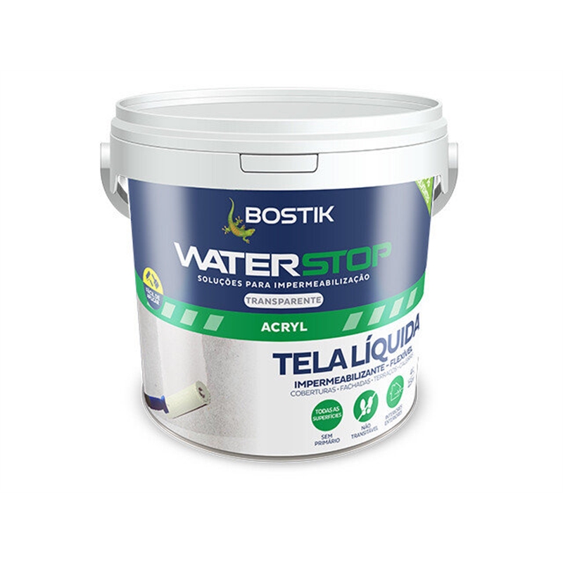 Tela Liq Acril Imperm Waterstop Transp 4kg-bostik BOSTIK - 20251000099
