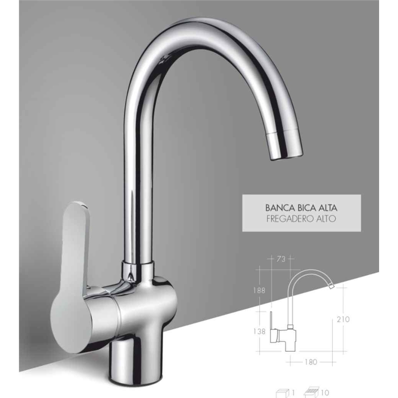 Torneira Monob Banca B.alta Plaza Preta-afj AFJ - 20240300581