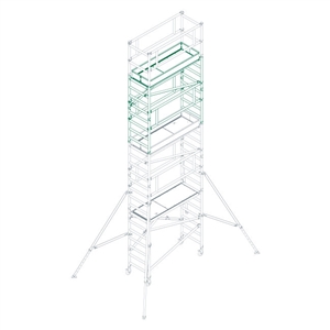 Andaime Alum Master 6,90m Pack A+b+c+d+e Teicocil TEICOCIL - 20250600042