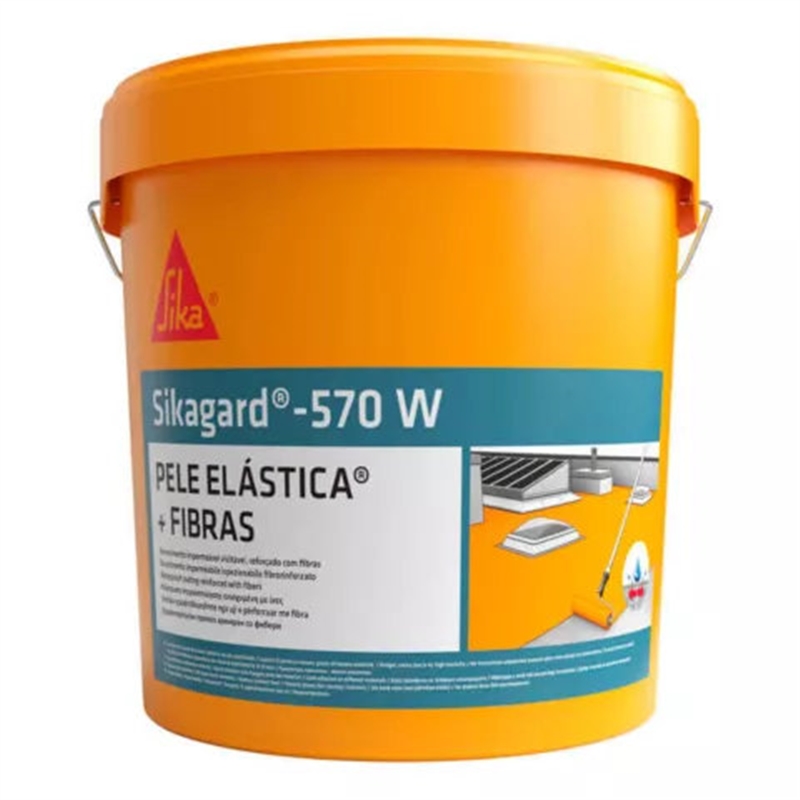 Pele Elast Sikagard 570w Fibras Telha 5kg- Sika SIKA - 20240100119