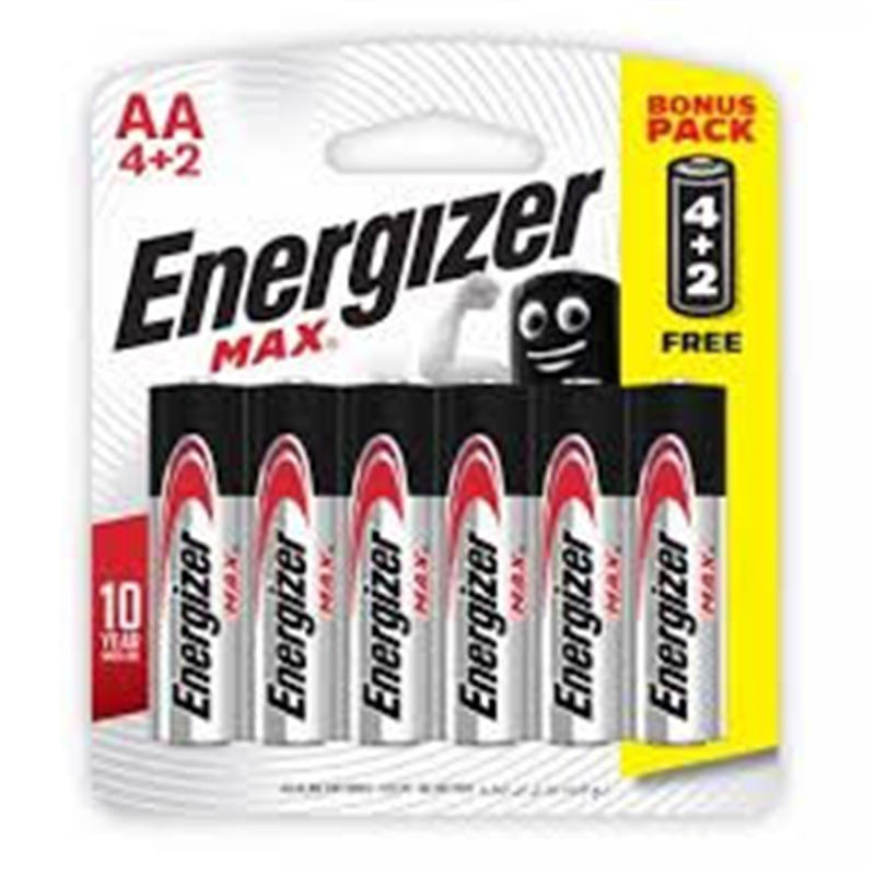 Pilha Max Aa E91bp6 Bl4+2 -  Energizer ENERGIZER - 20181100044