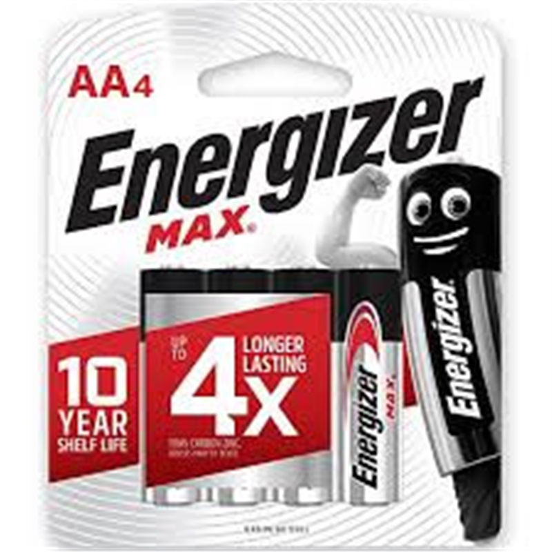 Pilha Max Aa E91bp4 Bl4 -  Energizer ENERGIZER - 20190100000