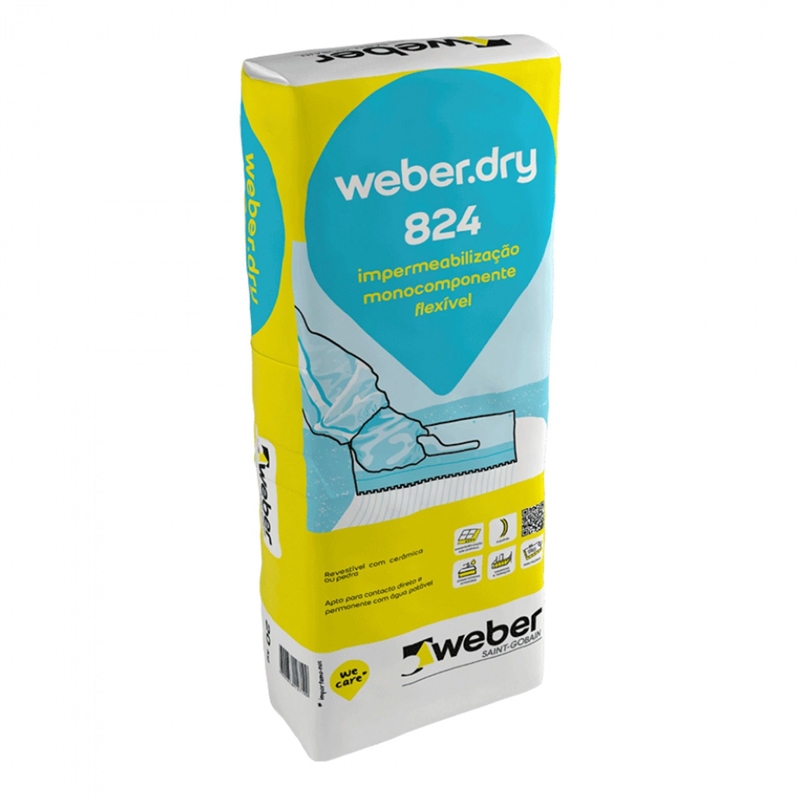 Massa Impermeabiliz Weber Dry 824 Cnz 20kg WEBER - 20160900355