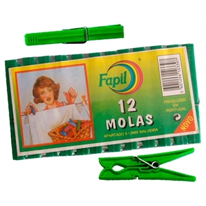 Mola Roupa Plastico Bl 12 - Fpl FPL - 20140500465