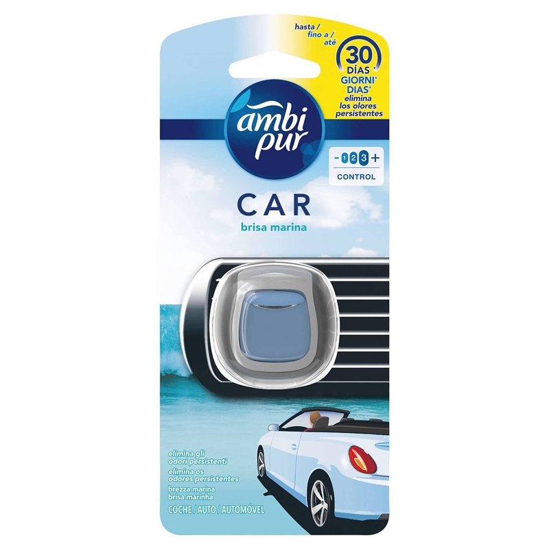 Ambientador Carro Ventil 2ml Brisa Marina- Ambipur AMBIPUR - 20240200106