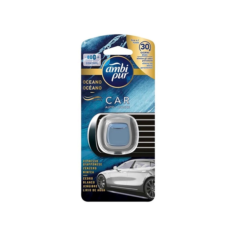 Ambientador Carro Ventil 2ml Oceano - Ambipur AMBIPUR - 20250300025