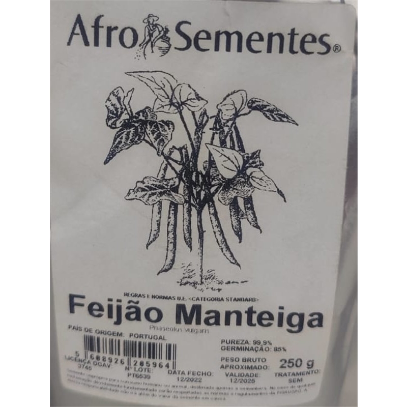 Semente Feijão Manteiga 250gr - Vita VITA - 20180700029