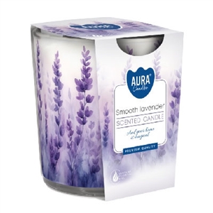 Ambientador Vela Copo Vidro 100gr Lavanda Suave - Aura AURA - 20260100024
