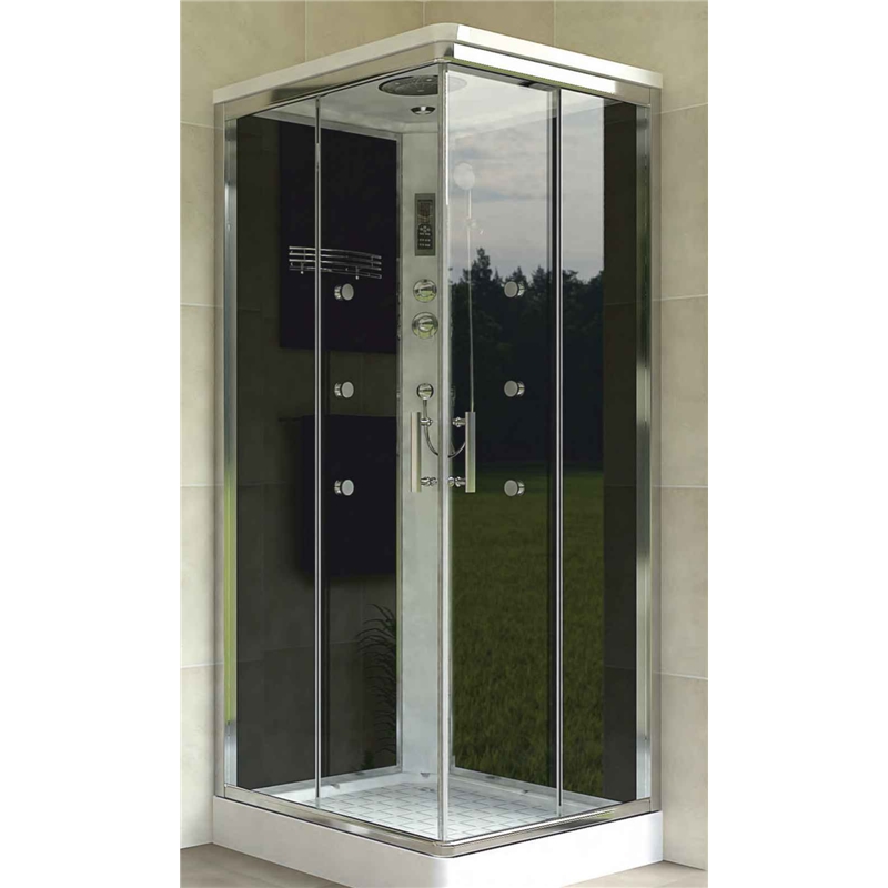 Cabine Duche S/base 800x800x1850 Quadr Branco- Afj AFJ - 20260100090