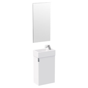 Conj Movel Wc Lavat + Espelho Pike 40 Branco - Sani SANITANA - 20260100110