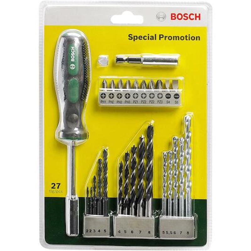 Conj 27pç Broca+bits+chave-2607017201 BOSCH - 20151304273