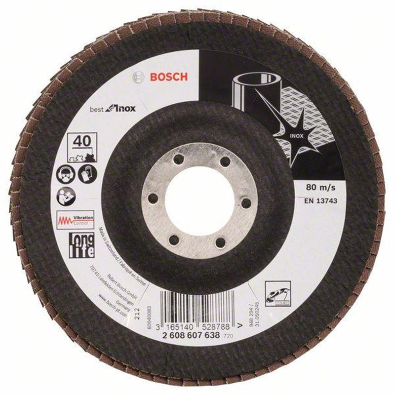 Disco Lixar115mm G40lam P/inox Ang-2608608263 BOSCH - 20151305067