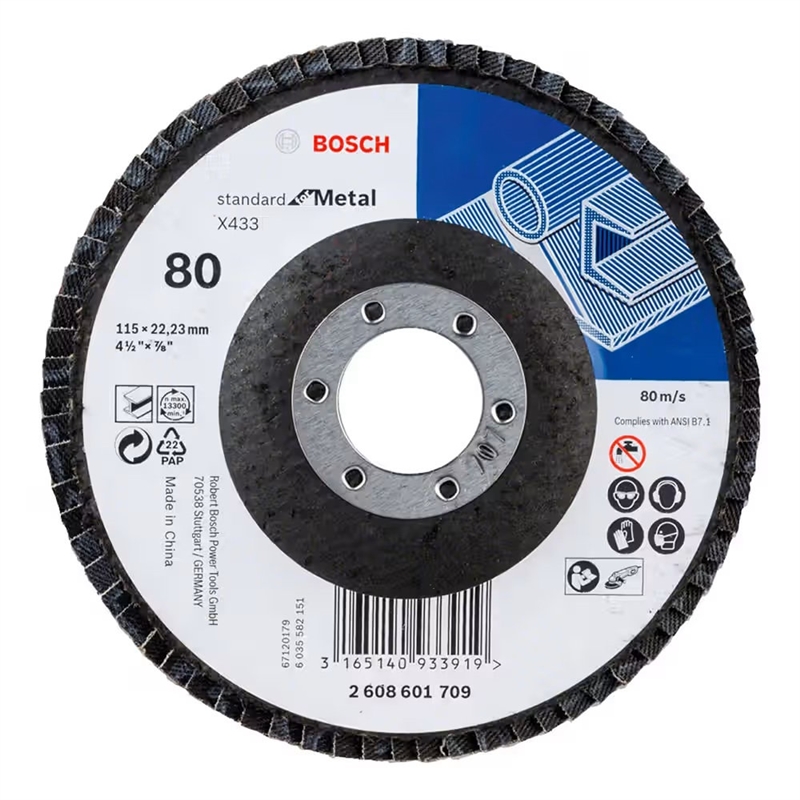 Disco Lixar X433 115mm G80 Lamel Metal 2608601709 BOSCH - 20210200087